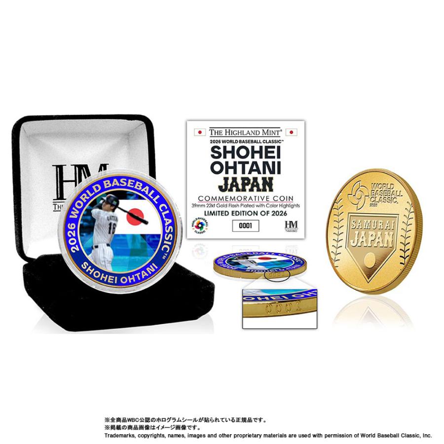 【送料無料】2026 World Baseball Classic 出場記念 大谷翔平 ゴールドコイン ケース付き