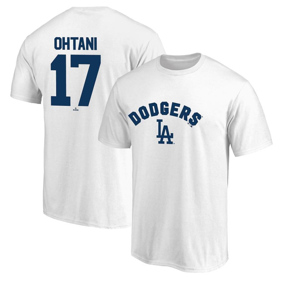 ロサンゼルスドジャース 　大谷翔平　ネーム&ナンバーtシャツ　ホワイト