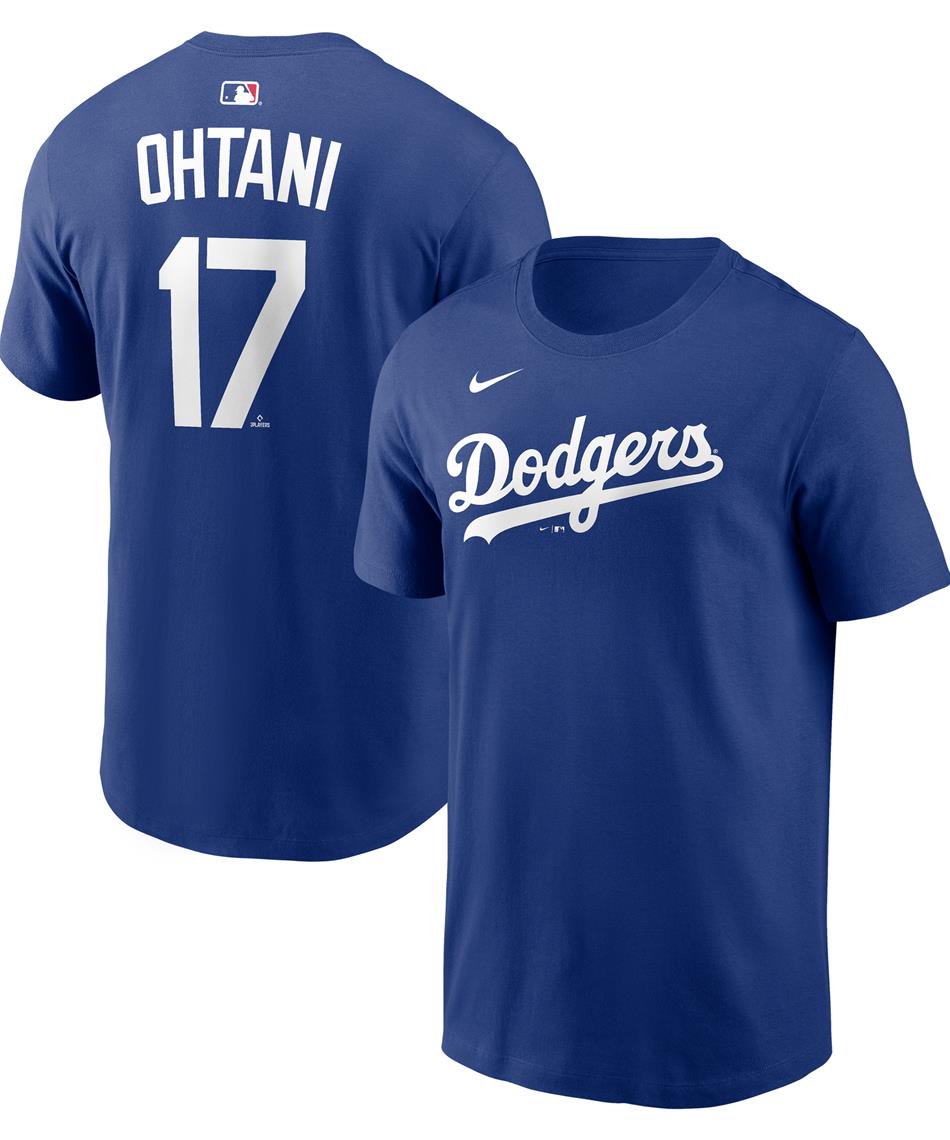 NIKE ドジャース 大谷翔平 ネームアンドナンバー Tシャツ ブルー