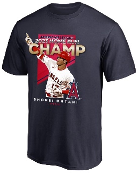 エンゼルス 大谷翔平選手 2023 AL™ HR王獲得記念Tシャツ