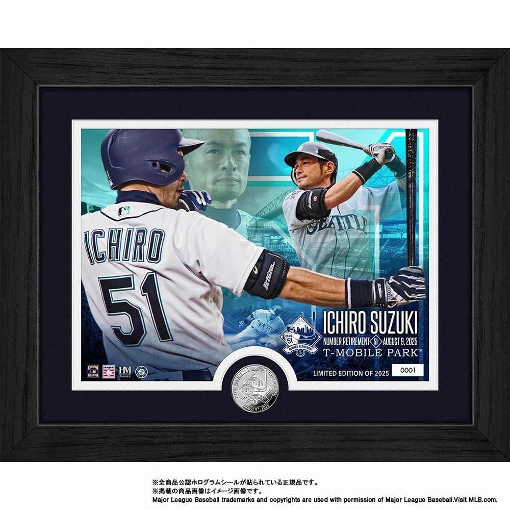 マリナーズ イチロー 永久欠番記念コインフォトミント